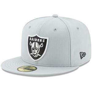 【6.7/8】 NEWERA ニューエラ LasVegas ラスベガス RAIDERS レイダース Grey グレー 59Fifty キャップ 帽子 NFL アメフト USA正規品