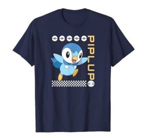 ポケモン ★ ポッチャマ ペンギン ネイビー Ｔシャツ L 