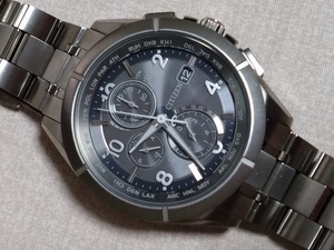 CITIZEN☆H800-T024190 電波ソーラー チタン メンズ腕時計 