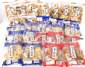 送料300円(税込)■ks640■◎菓子(越後樽焼・堅焼き 等) 4種 28点【シンオク】