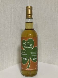 アイリッシュシングルモルト 1989 27年 /オールドアライアンス/Auld Alliance Irish Single Malt /700ml/53.5%