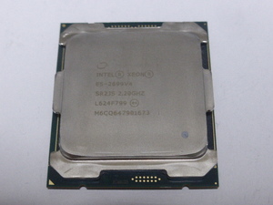 INTEL Server用 CPU XEON E5-2699v4 22コア44スレッド 2.20GHZ SR2JS FCLGA2011-3 CPUのみ 起動確認済です　　