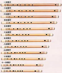 篠笛 四本調子 正律管ドレミ調