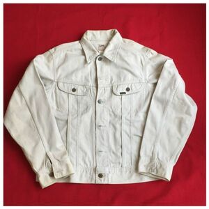 60【デニムジャケット　Gジャン チノ】【リー　Lee　WESTERNER SANFORIZED 0411 LARGE】当時ものビンテージ　ウブだし!!