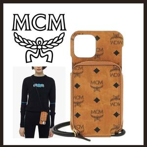 ○★新品 未使用 MCM ヴィセトス ストラップ付iPhone12Proケース○●