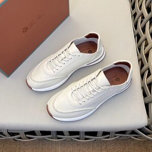 Loro Piana　ロロピアーナ　靴　メンズ　スニーカー　レザー　牛革　秋冬新品　39-44　サイズ選択可能 xx5326