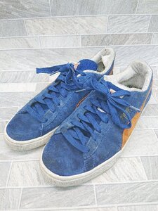 ◇ puma プーマ SUEDE TEAMS II 386595-01 スニーカー シューズ サイズ28.0ｃｍ ブルー オレンジ メンズ P