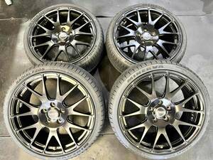 【軽量鍛造1ピース】TWS EXlete 107M Monoblock 7.5J-18インチ ET50 5H-112 ミネルバ RADIAL F205 215/35R18 2023年製 MINI F55 F56 F57