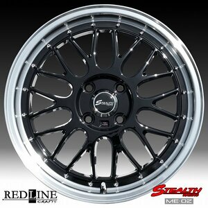 ■ 新製品, ステルスレーシング ME02 ■ ドレスアップサイズ,軽四用 16x5.5J ホイール4本セット