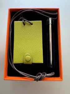 【HERMES】　エルメス　メモ帳ボールペン付き　新品