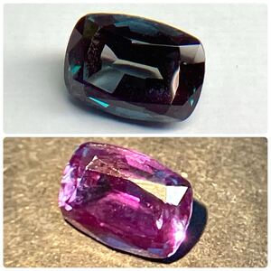 ソ付き!!カラーチェンジ効果!!［アレキサンドライト1.19ct］d 約7.05×5.10mm ルース 裸石 宝石 alexandrite jewelry DA0/DF0 w4ヤ20