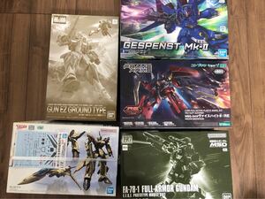 格安　プラモデル セット　hg フルアーマーガンダム・RE ガンイージ・hg ＹＦ-19 デカールセット・hg ゲシュペンストmk-2・ヴァイスハイト