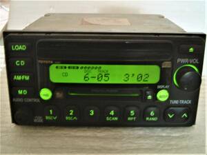 ★★　トヨタ 純正 6CD/MDプレーヤー　８６１２０－６３０１０ O/H済み　完動品　★★