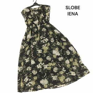 SLOBE IENA スローブ イエナ 春夏 花柄 フラワー♪ 総柄 キーネック ノースリーブ シフォン ワンピース Sz.F　レディース　K4T00719_5#M