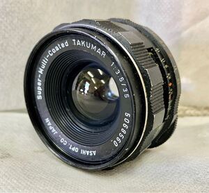 1円~ASAHI PENTAX ペンタックス Super-Multi-Coated TAKUMAR 1:3.5/35 単焦点レンズ 中古動作品