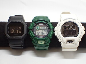 1285[T]CASIO カシオ G-SHOCK メンズ腕時計 ３点 アナデジ デジタル DW-5600BB G-2300GR GD-X6900FB デジタル タフソーラー含む