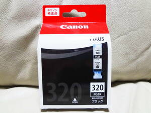 Canon キャノン純正品　インクカートリッジ PIXUS 　BCI-320PGBK ブラック　1個　　期限切れ　2024.05