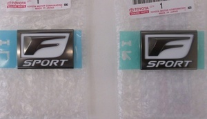 ★新品★ レクサス純正 LEXUS LEXUS IS250 IS300 IS350 RC350 Fスポーツ フェンダー エンブレム 左右set 1