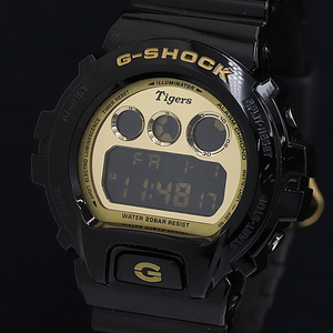 1円 箱付 稼動 美品 カシオ G-SHOCK 阪神タイガースモデル DW-6900BTG QZ デジタル文字盤 メンズ腕時計 OGH 6693000 1APT