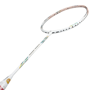 ◆送料込◆apacs◆HYPER SPEED WHITE/LIGHT PEACH◆5U軽量◆EXTRA SLIM SHAFT 6.8mm◆35LBS◆バドミントンラケット◆ライトピーチ◆白/薄桃