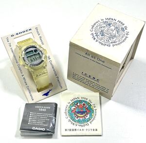 新品デッド 稼動品 1998 CASIO G-SHOCK 第7回国際イルカクジラ会議 DW-9200K-8T ライトホエールグレイ イルクジ