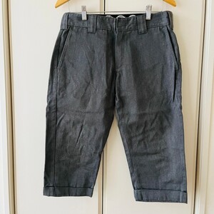 H5814cL Dickies ディッキーズ サイズ30インチ (M位) ワークパンツ チノパン クロップドパンツ グレー メンズ 古着 アメカジ カジュアル