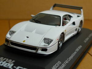 イクソ　IXO　フェラーリ　F40　コンペティツィオーネ　1990　ホワイト　１/43