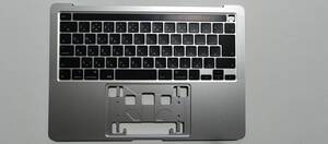 ★美品★Macbook Pro 2020 13インチ Thunderbolt 3ポートx2 A2289用JIS配列キーボード及びパームレスト（シルバー色)②