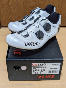 LAKE　レイク ロードバイク ビンディングシューズ　 ROAD　LOOKクリート　40.5 ワイド　BOA 