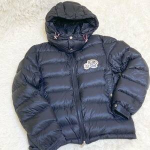 極美品 モンクレール MONCLER BRAMANT ブラマント ダウンジャケット 軽量 フード 取り外し可能 ダブルワッペン 黒 ブラック 国内正規品