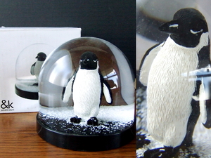 新品☆&K amsterdam☆ワンダーボールPenguinペンギン白　アンドケー アムステルダム南極wonder ballオランダ北欧クリスマス雪グッズ人形