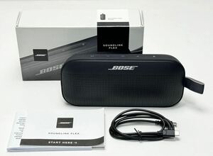 AZ-768 BOSE ボーズ SoundLink FLEX サウンドリンク Bluetooth ワイヤレス ミニ スピーカー 美品 BLACK ブラック 防水 防塵 箱付 取説