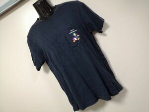 kkaa1483 ■ ユニクロ UT ■ Disney ディズニー ドナルドダック Tシャツ カットソー トップス 半袖 コットン ダークネイビー 濃紺 M