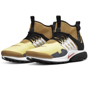 ☆NIKE AIR PRESTO MID UTILITY 薄黄/黄土/黒/灰 25.0cm ナイキ エア プレスト ミッド ユーティリティ DC8751-700