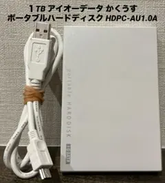 １TB I・O DATA ポータブルハードディスク HDPC-AU1.0A