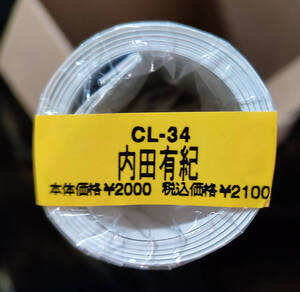 送料無料即決！新品未開封。内田有紀 2001年 カレンダー B2サイズ ７枚綴り。未使用美品。ハゴロモ TRY-X