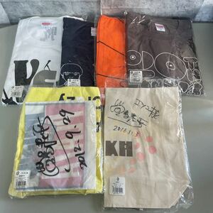 ●直筆サインらしきものあり●堂島孝平 グッズ セット/Tシャツ/くまダンス トートバッグ/A.C.E./VERY YES/20th/ツアー/まとめて ★A1397-4