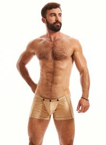 即決新品 N2N TC26 TITAN TRUNK スイムトランク -S-　LIGHT BEIGE　薄茶色　 現品表記サイズ -S-　コックリング内装