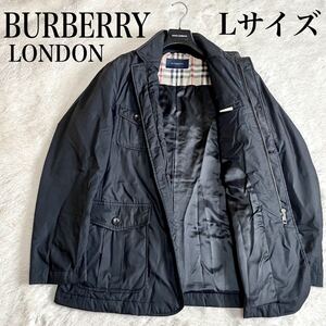 美品 大きめ BURBERRY ノバチェック ナイロンジャケット ミリタリージャケット バーバリー ブルゾン Lサイズ