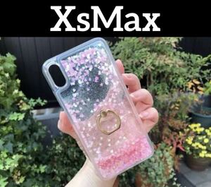 iphoneXsMaxケース　流砂 スマホリング スタンド　管理キラP