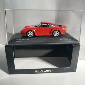 MINICHAMPS 1 /43「PORSCHE 959 1987 RED 」ミニチャンプス ポルシェ 959 赤 新品未使用 38