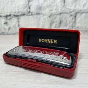 ●【YH-1217】中古美品 HOHNER ホーナー GOLDEN MELODY No.542 C調 10ホール ハーモニカ ケース付き【レタパプラス可