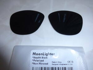 ★オークリー ムーンライター用 カスタム偏光レンズ BLACK Color Polarized 新品 MOONLIGHTER