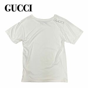 GUCCI グッチ 半袖カットソー Tシャツ ワンポイントロゴ M相当 