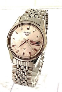 SEIKO 5 セイコー ファイブ メンズ 腕時計 6119-7010 デイデイト 自動巻き 21石 fah 11A783