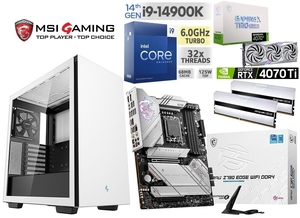 ★最新第14世代 intel i9-14900K/RTX4070Ti/水冷/Z790 EDGE/DDR4 32GB/M.2SSD 1TB/850W/Win11 Pro/Office2021 Pro