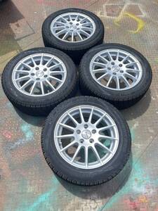 スタッドレス 205/55R16 91Q NANKANG AW-1 IRVINEアルミホイール PCD112 16インチ 4本セット 美品