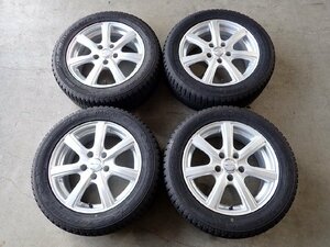 YS12490【送料無料205/55R16】マークⅡ チェイサー ブレイドなどに 中古スタッドレス ★16×6.5J 114.3/5H ET38★1円スタート