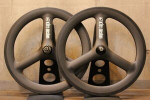 kitt design carbon tri-spoke wheel 20インチ シマノ11/12s クリンチャー カーボン ホイールセット バトン【名古屋店】