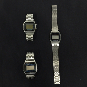 カシオ H101 / A150 / W-62 クォーツ 腕時計 デジタル 未稼働品 メンズ ファッション小物 計3点 セット